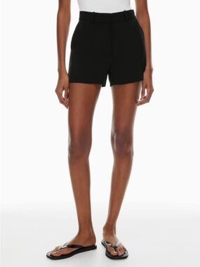 Aritzia Agency Black High-Rise Tailored Women’s Mini Shorts